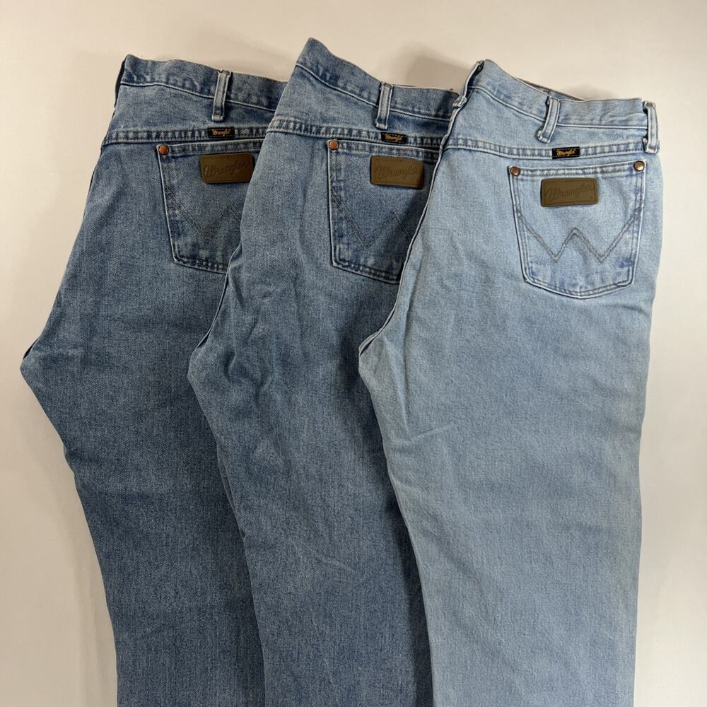 *Lot of 3* Wrangler Jeans 1013MWZ Cowboy Cut Light Wash Mens Size 40x30
